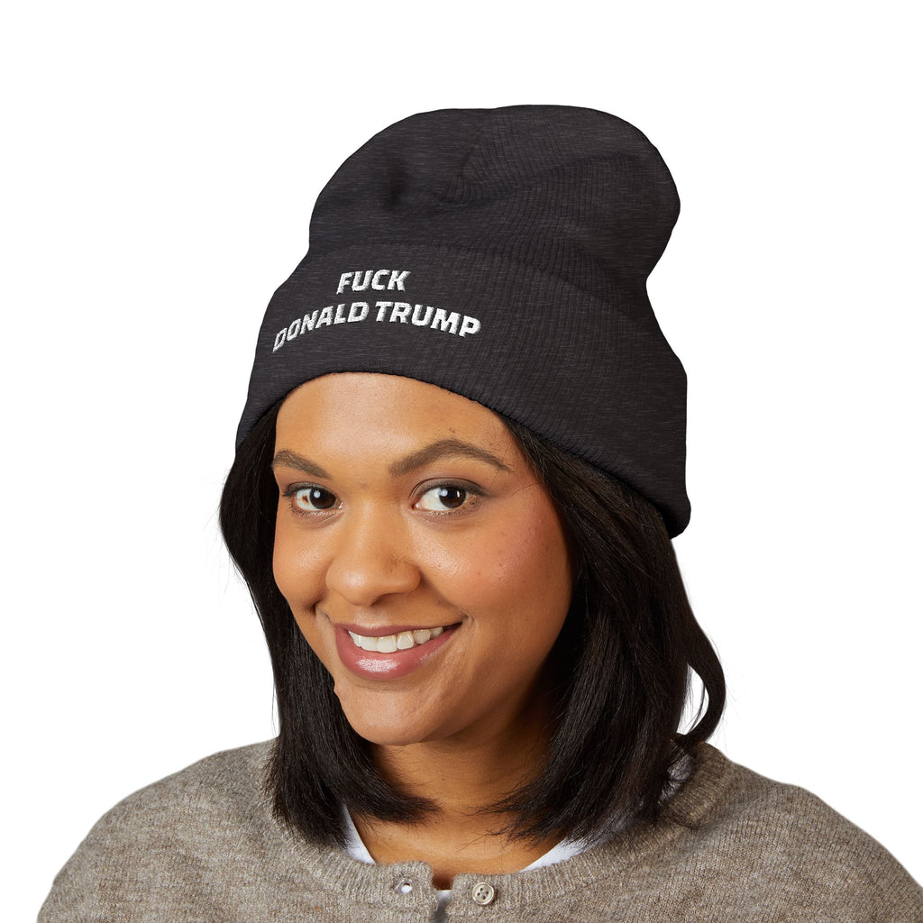 'F*** Donald Trump' Cuffed Beanie