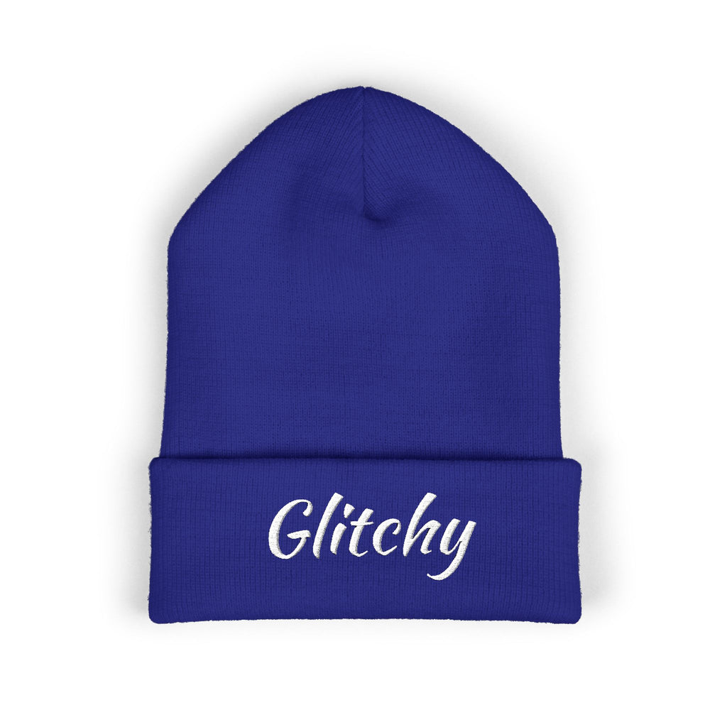 Glitchy Embroidered Beanie