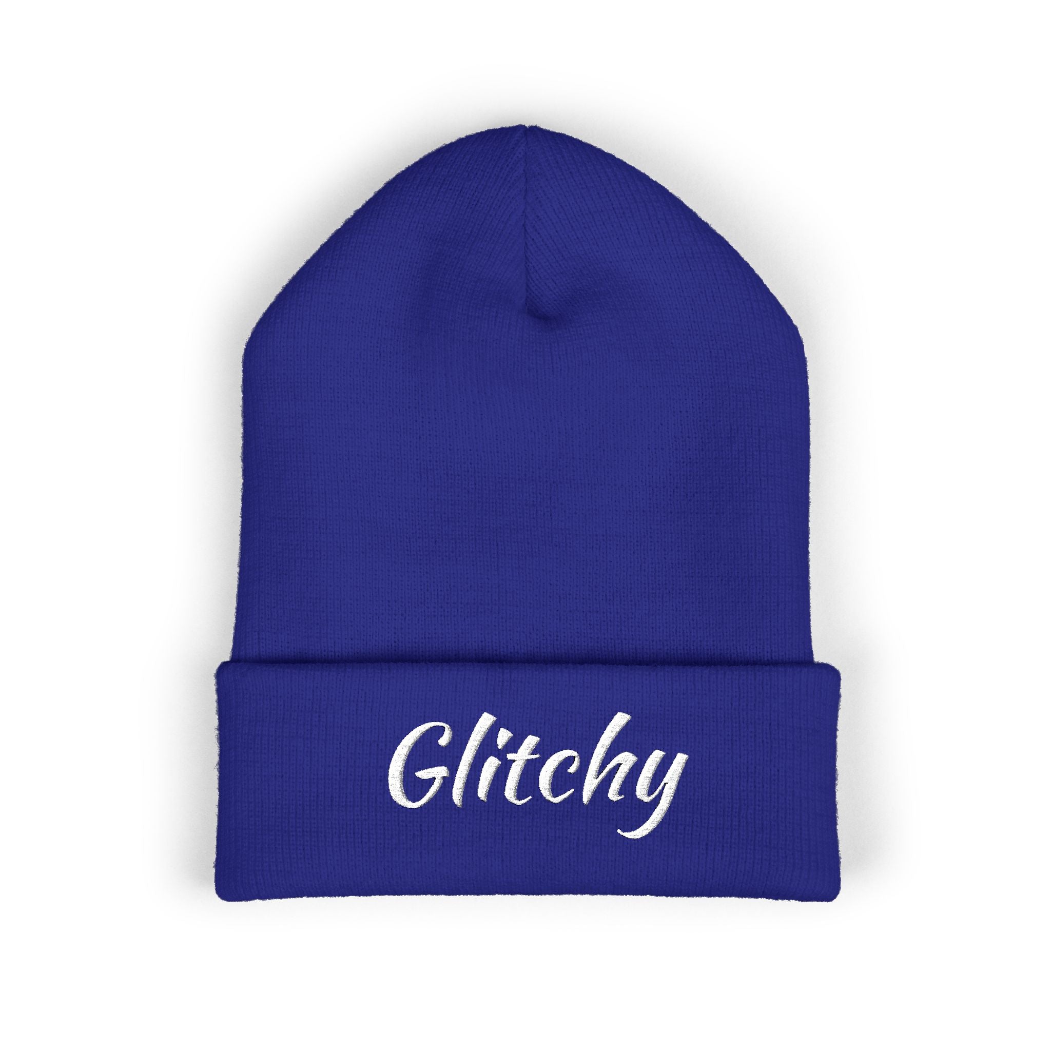 Glitchy Embroidered Beanie