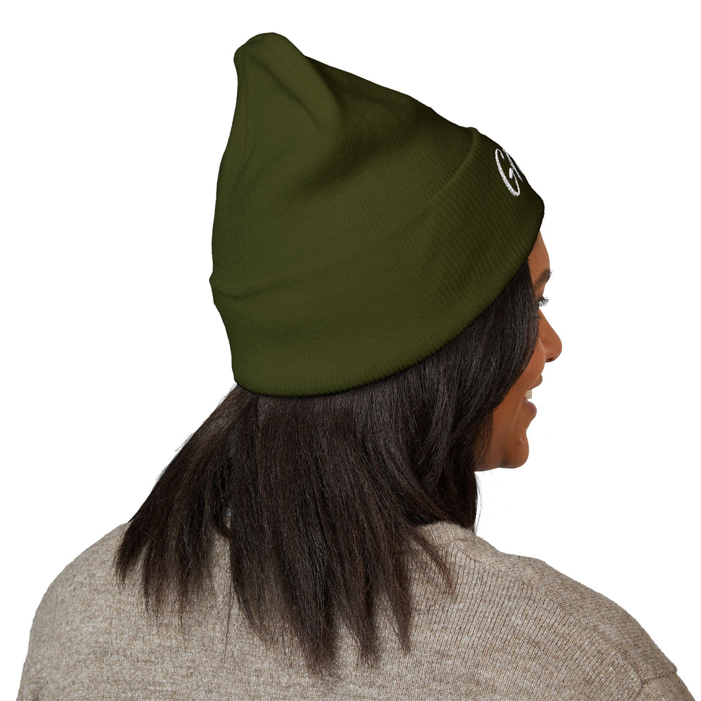 Glitchy Embroidered Beanie