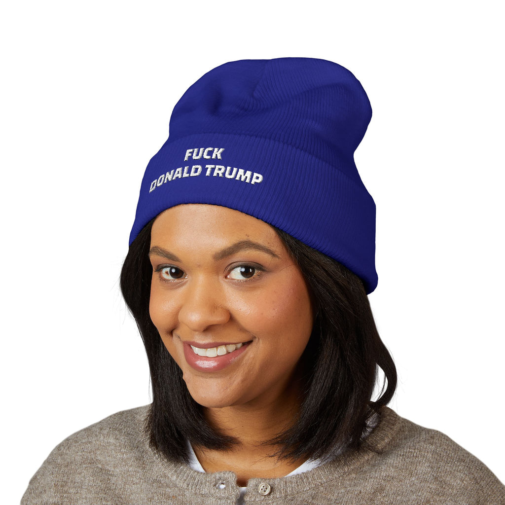 'F*** Donald Trump' Cuffed Beanie