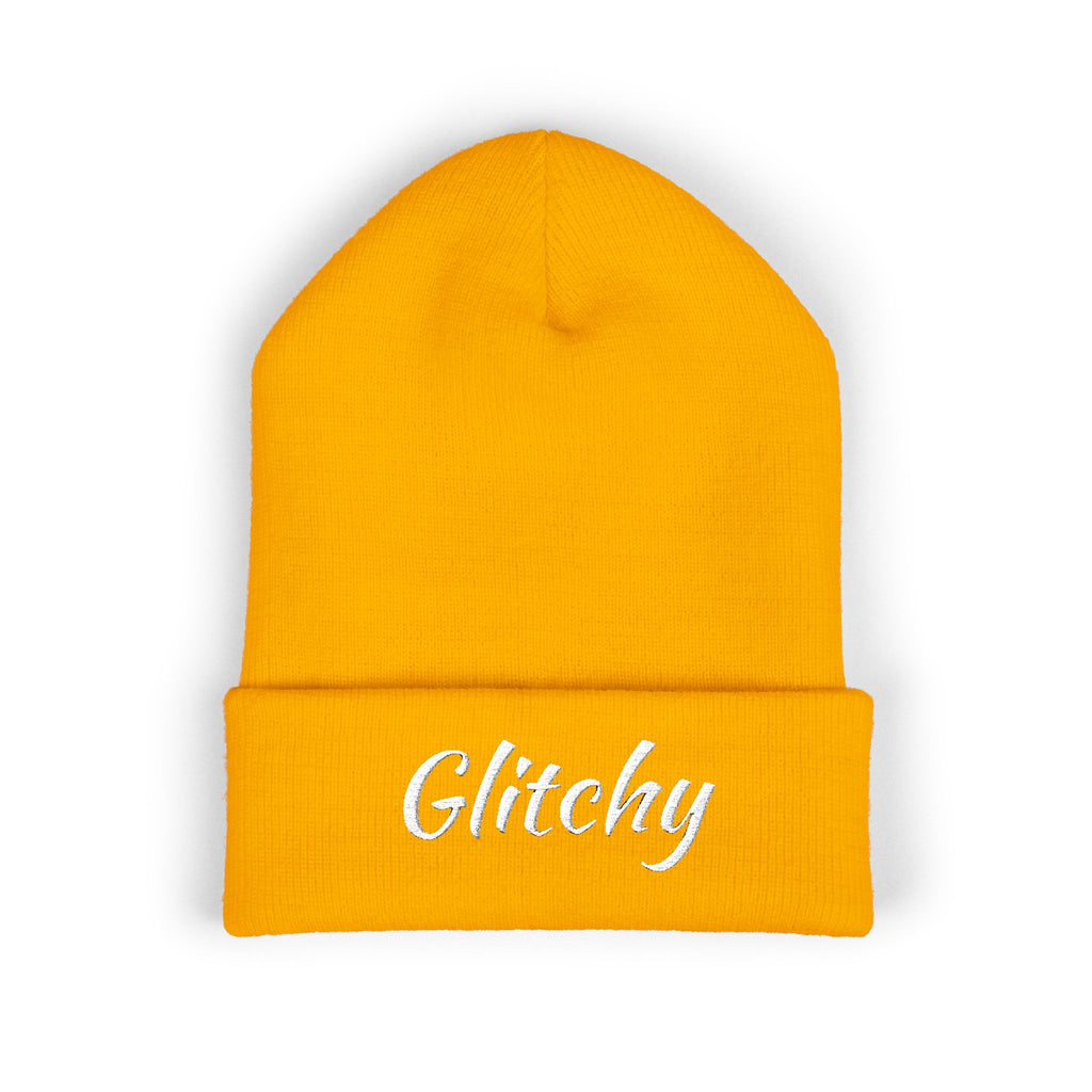 Glitchy Embroidered Beanie