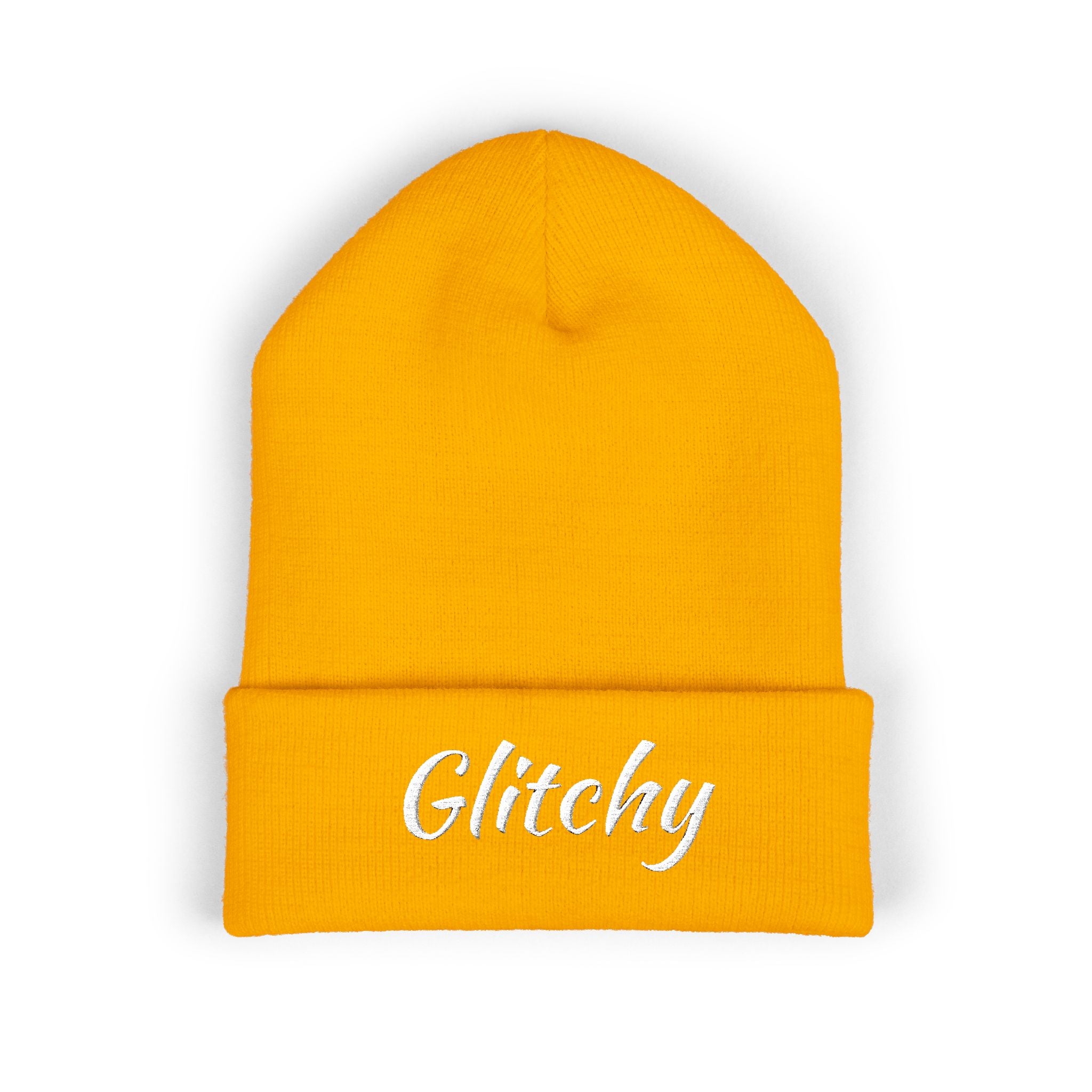 Glitchy Embroidered Beanie