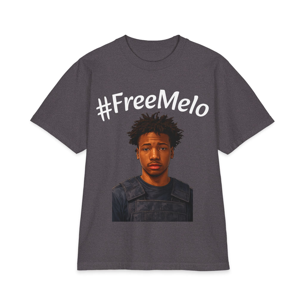 #FreeMelo T-Shirt — Protest Graphic Tee Featuring Portrait