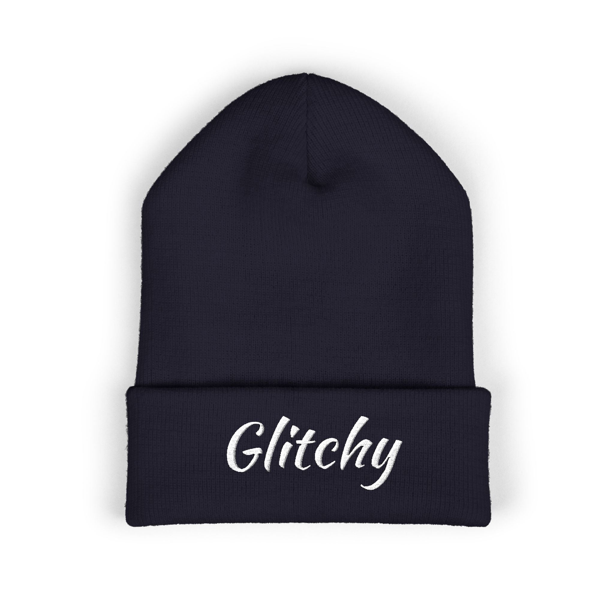 Glitchy Embroidered Beanie