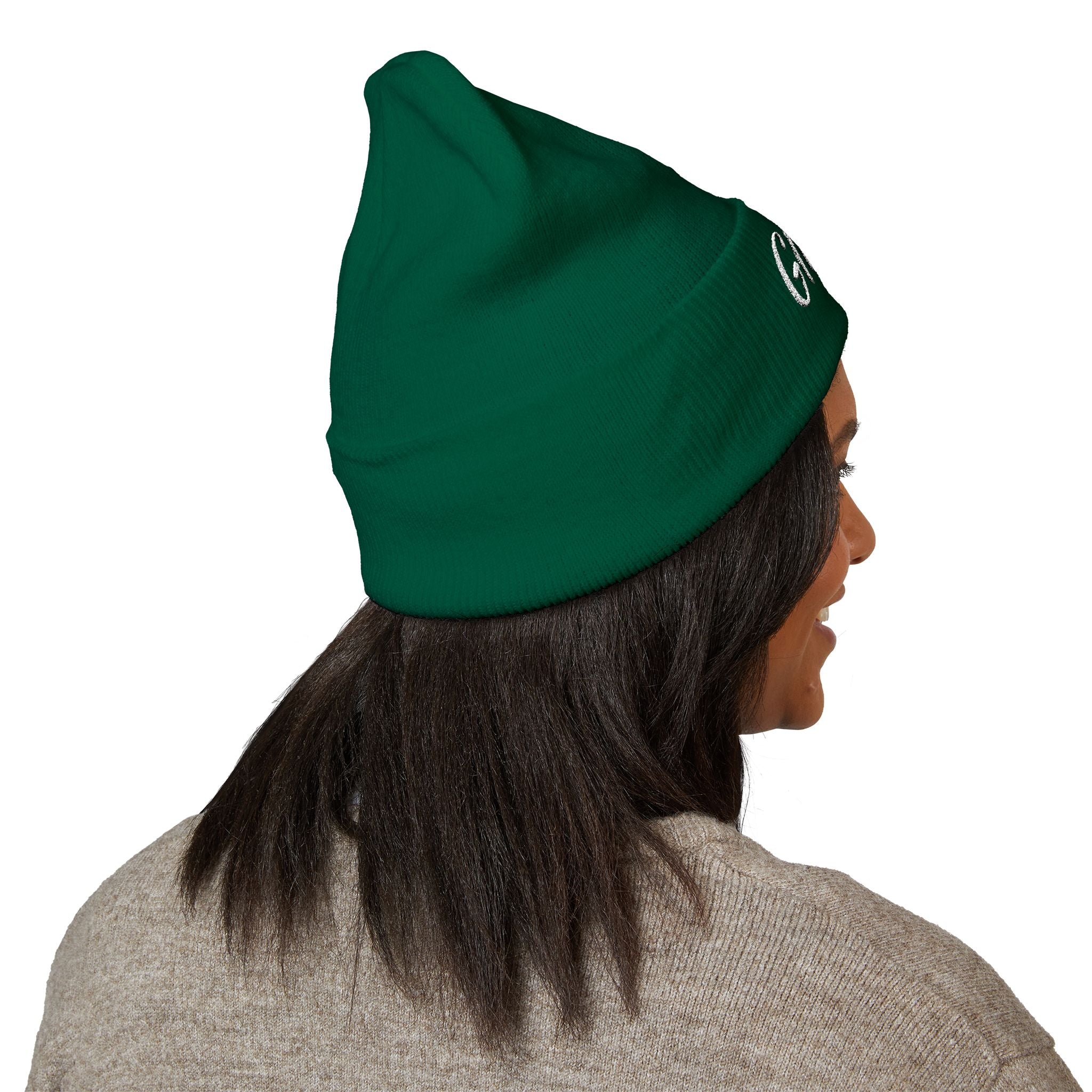 Glitchy Embroidered Beanie