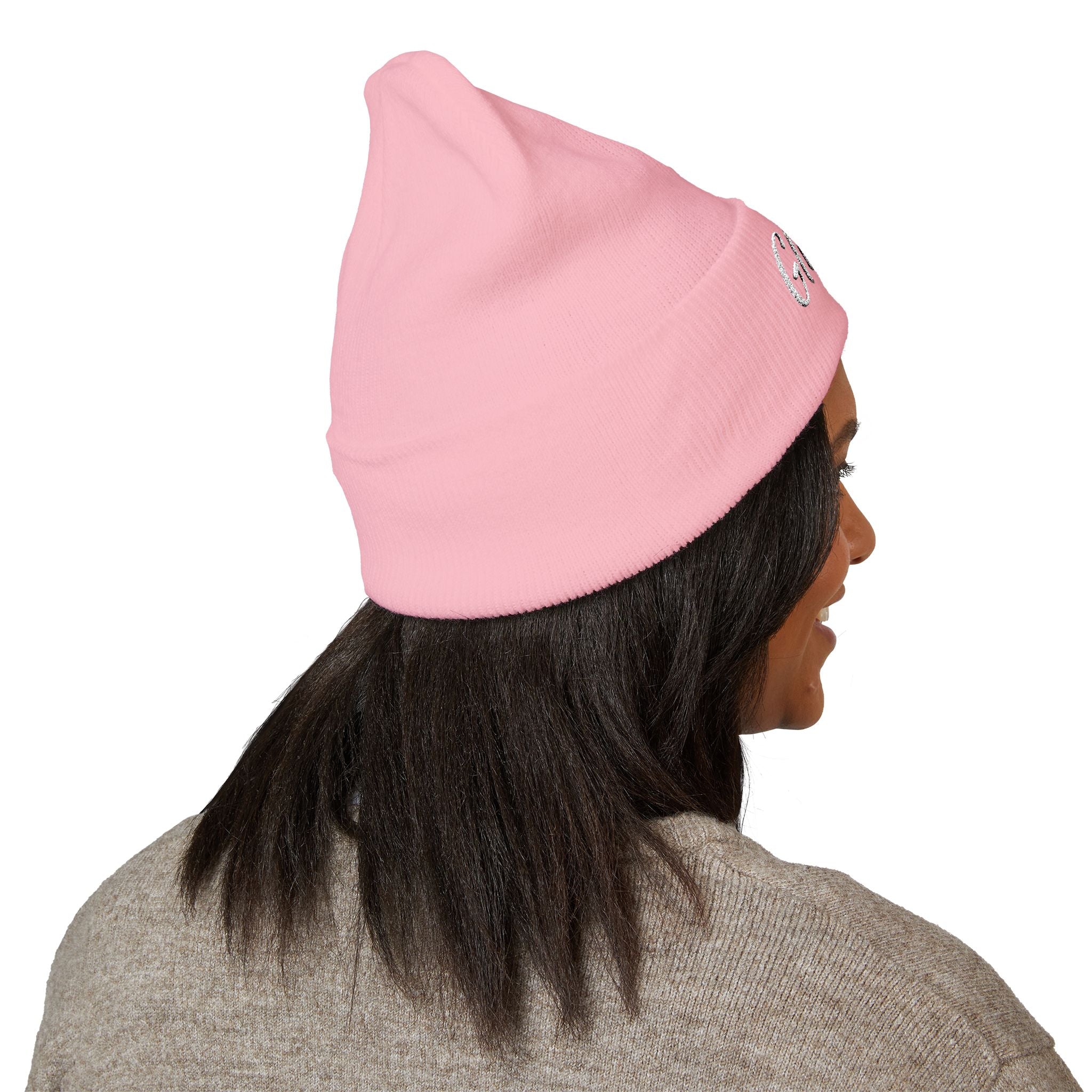 Glitchy Embroidered Beanie