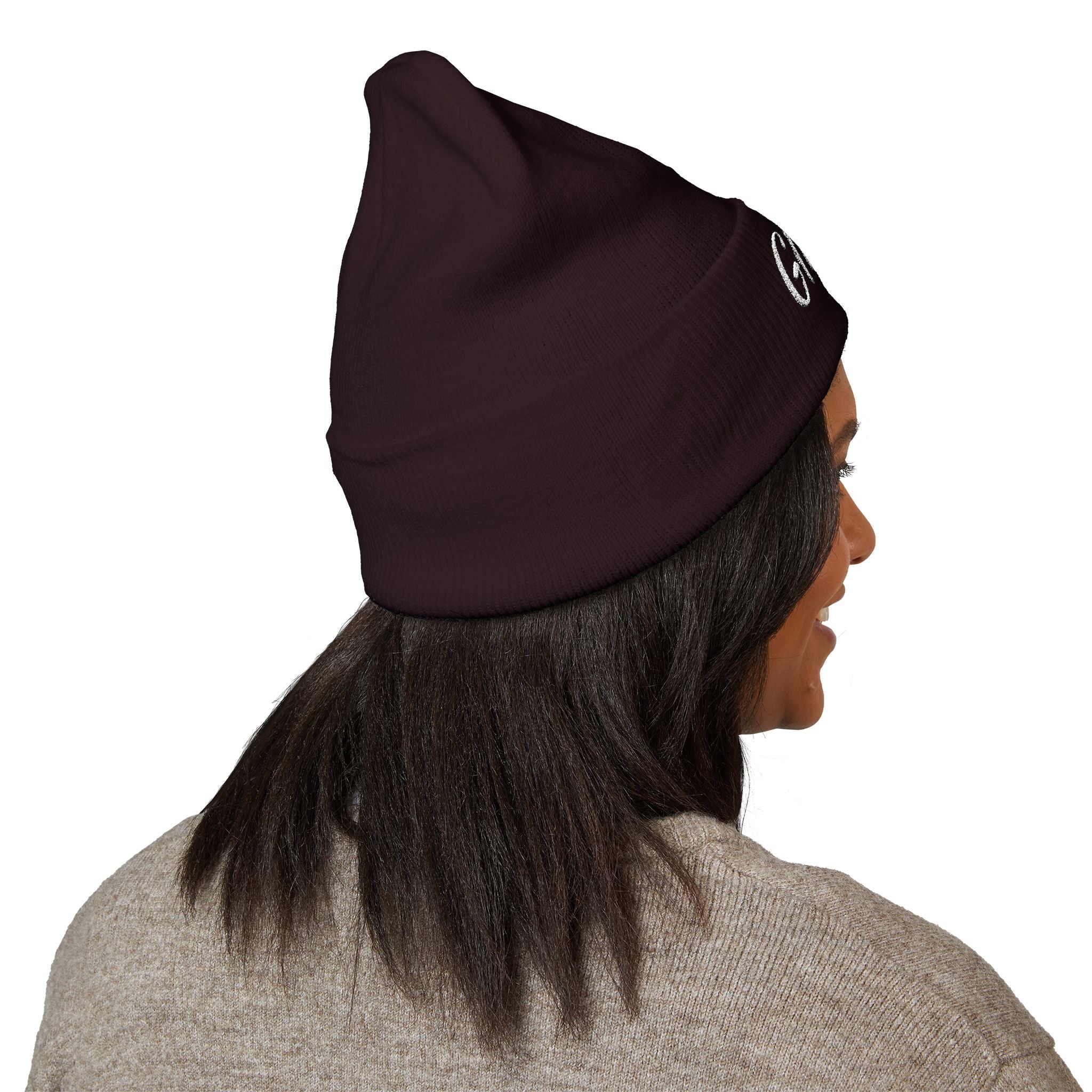 Glitchy Embroidered Beanie
