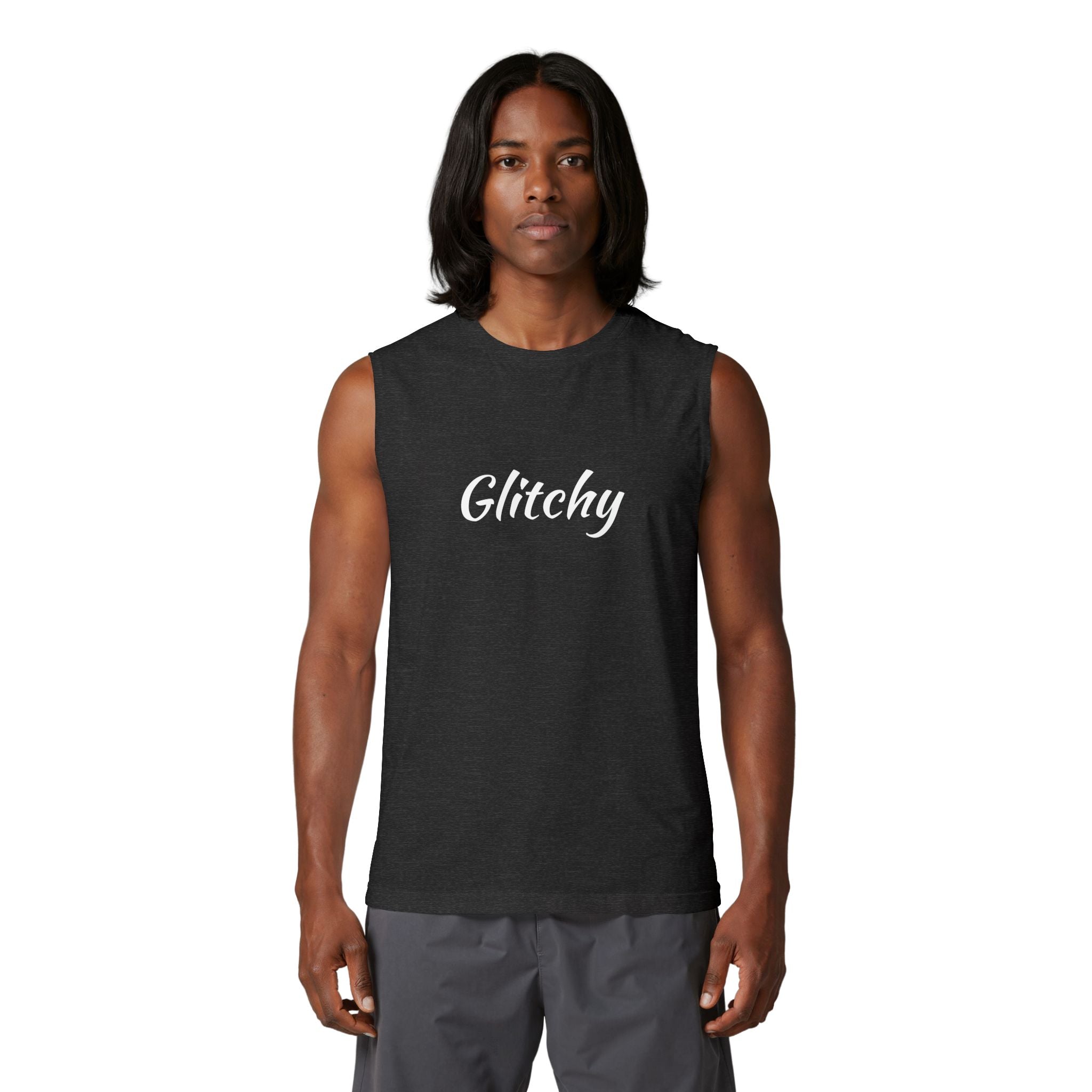Glitchy Muscle Tank