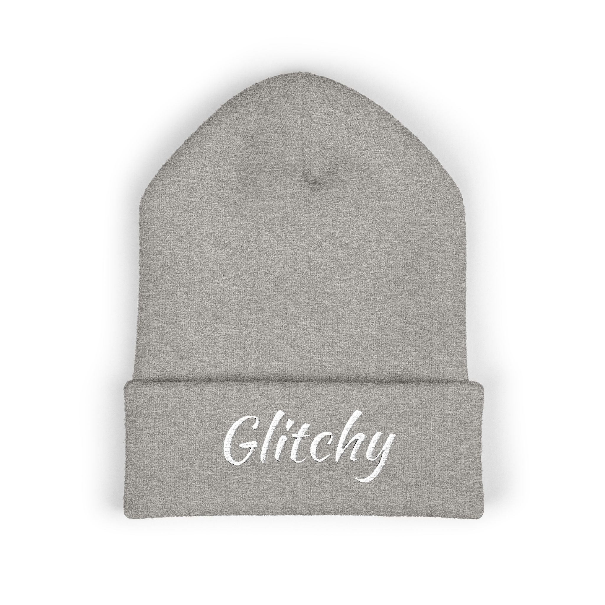 Glitchy Embroidered Beanie