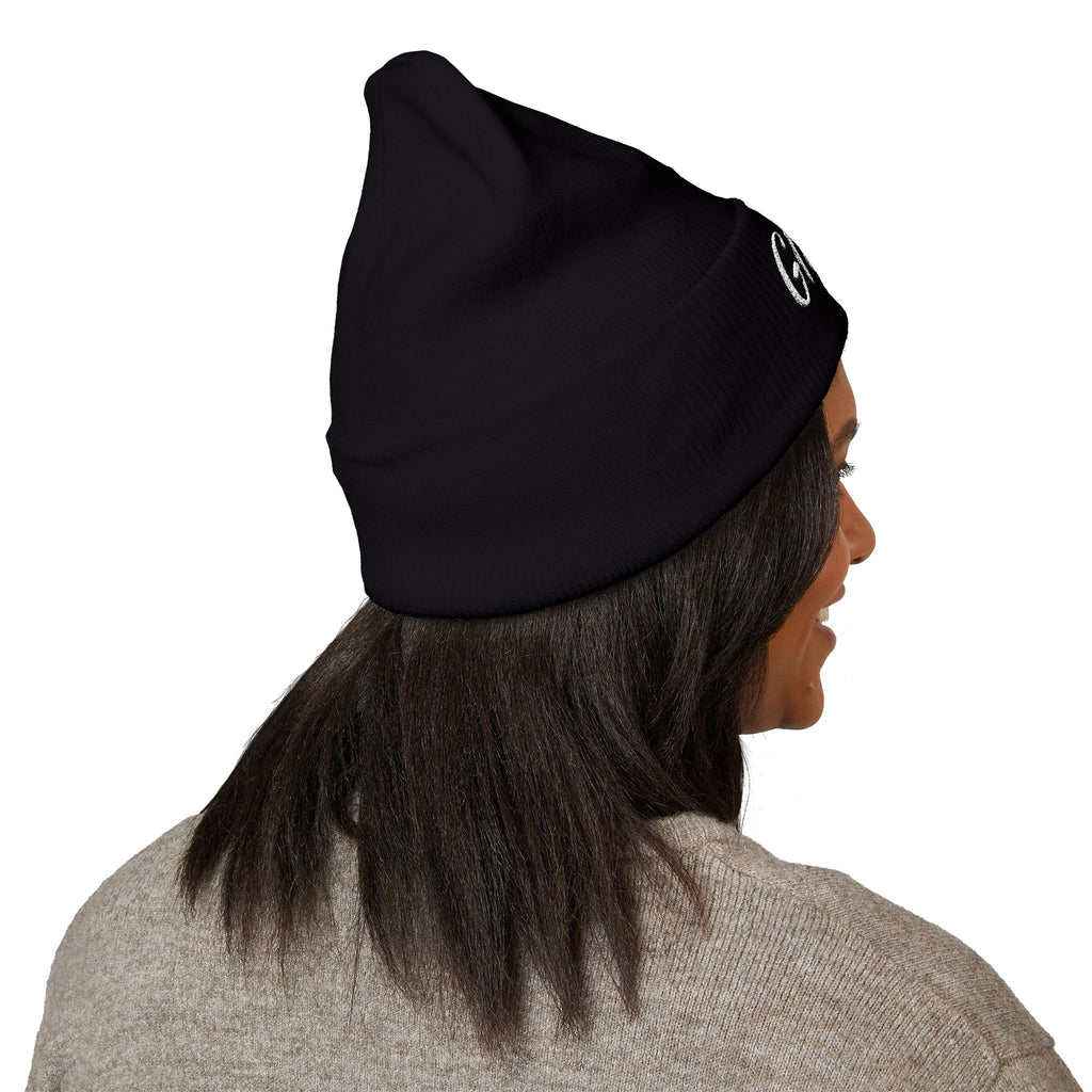 Glitchy Embroidered Beanie