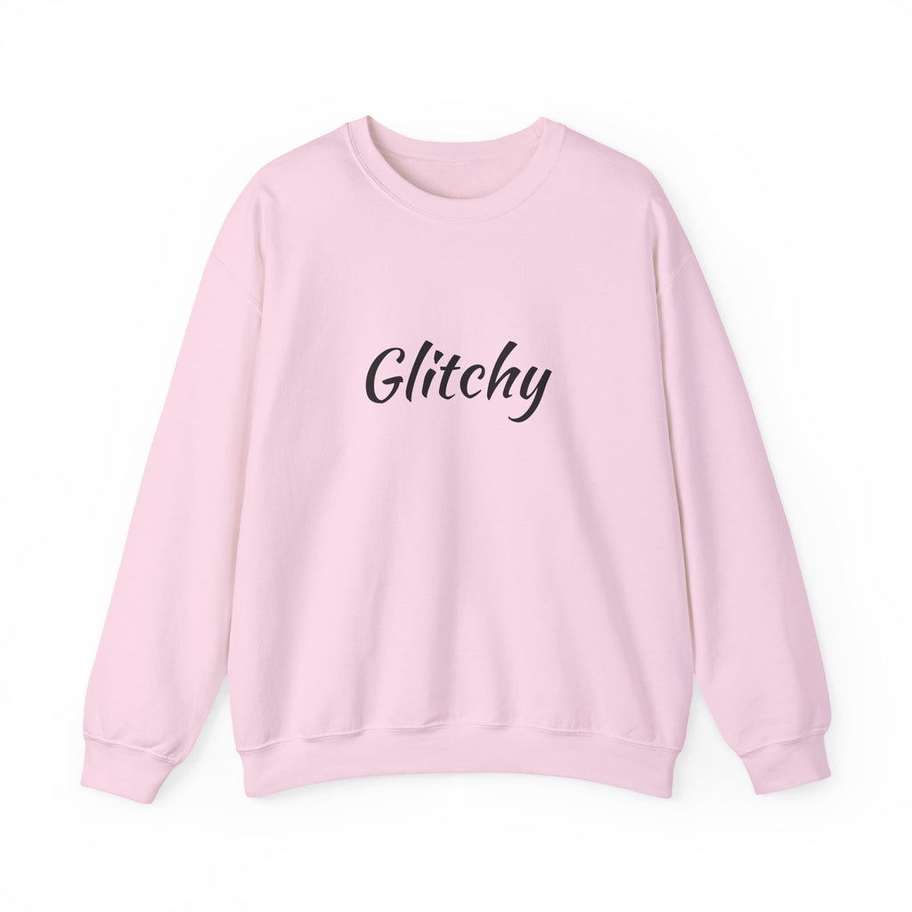Glitchy Script Crewneck Sweatshirt