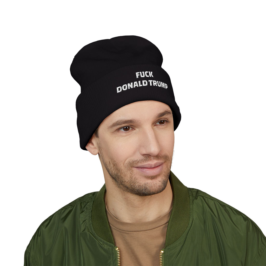 'F*** Donald Trump' Cuffed Beanie