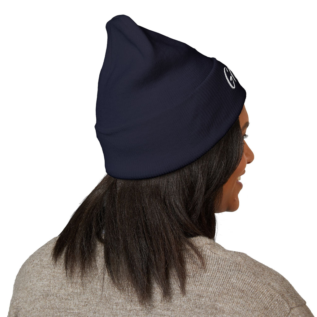 Glitchy Embroidered Beanie