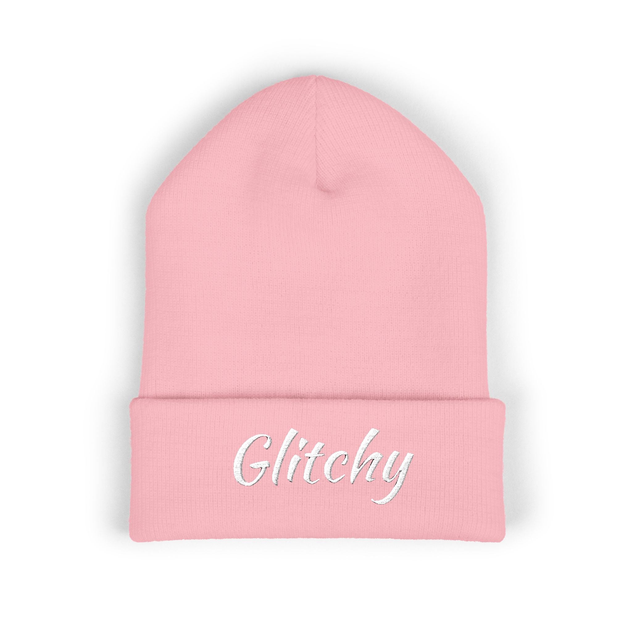 Glitchy Embroidered Beanie