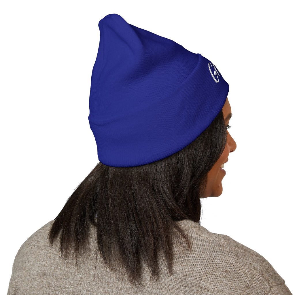 Glitchy Embroidered Beanie